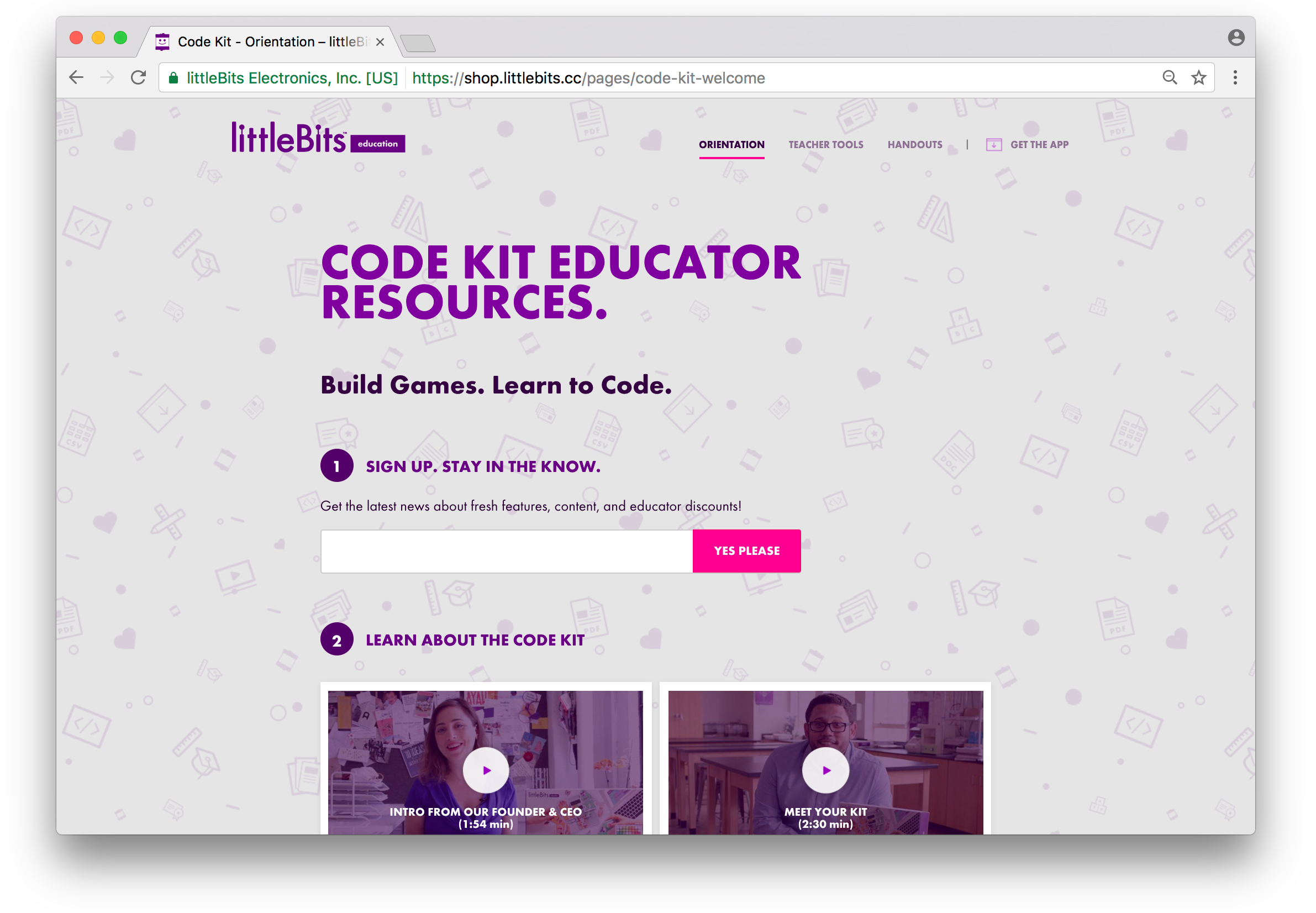 The kit is paired with a set of educator resources that guide them through the process of facilitating invention.